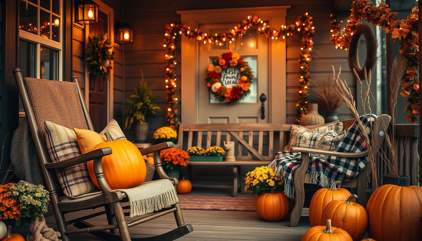 fall front porch decorating ideas